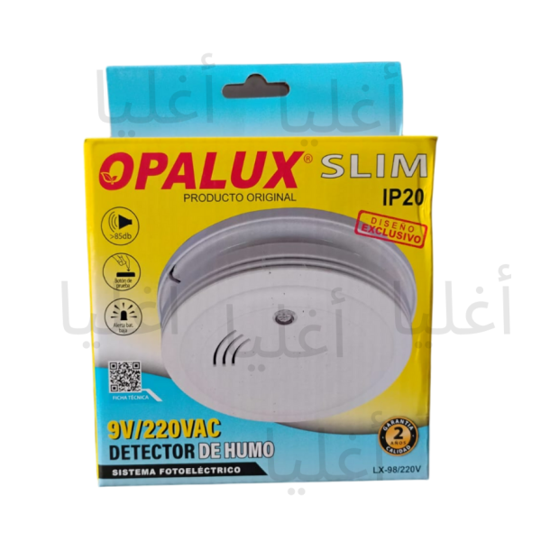 SENSOR DE HUMO OPALUX 9VDC/220VAC LX-98/220V