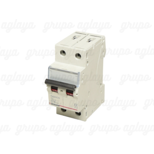 12 Interruptor termomagnético 2x20A 10/6kA 220/440V C DIN BTDIN
